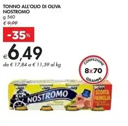 Bennet Nostromo tonno all'olio di oliva offerta