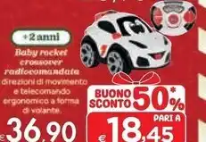 Bennet Baby rocket crossover radiocomandata offerta