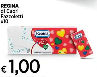 Coop REGINA di Cuori Fazzoletti x10 offerta