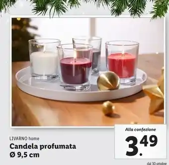 Lidl Livarno home candela profumata offerta