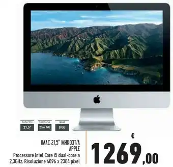 Apple Imac 21.5 MHK03T/A