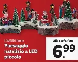 Lidl Livarno home paesaggio natalizio a led piccolo offerta