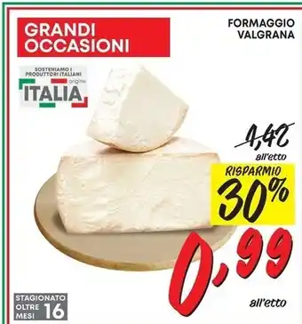 Pam Formaggio valgrana offerta