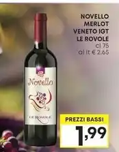 Le rovole novello merlot veneto igt