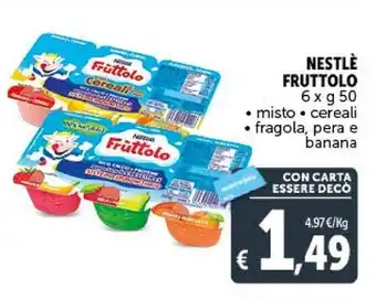 Gourmet Déco Nestlè fruttolo offerta