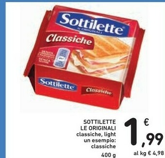 Conad Mondelez Sottilette Le Originali Classiche offerta