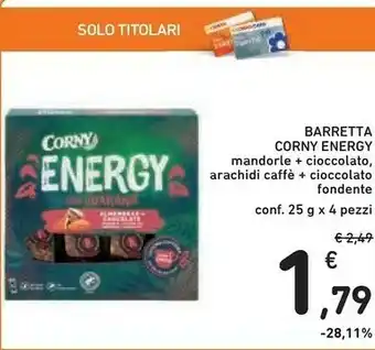 Conad Corny Barretta Energy offerta