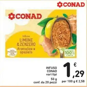 Conad Infusa Limone &zenzero offerta