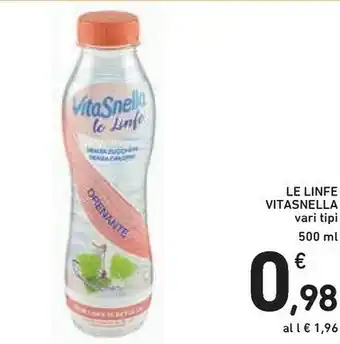 Conad Vitasnella Le Linfe Con Acqua Di Cocco Reidratante 500 G(ml) offerta