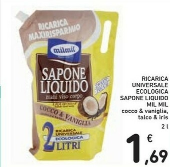 Conad Mil Mil Ricarica Universale Ecologica Sapone Liquido offerta