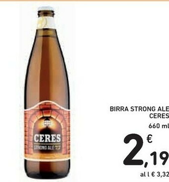 Conad Ceres Birra Strong Ale offerta