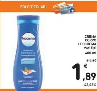 Conad Leocrema Crema Corpo offerta