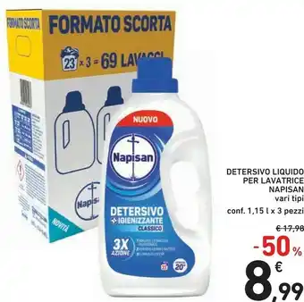 Conad Napisan Detersivo Liquido Per Lavatrice offerta
