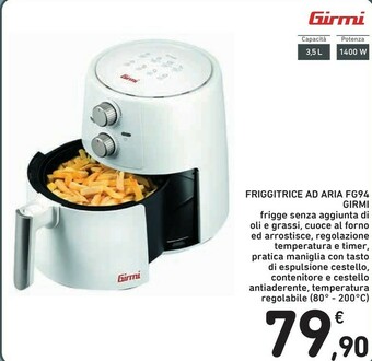 Conad Girmi Friggitrice Ad Aria Fg94 offerta