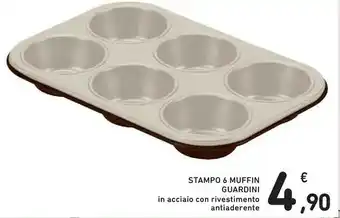 Conad Guardini Stampo 6 Muffin In Acciaio Con Rivestimento offerta