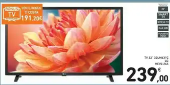 LG 32LM631C TV 81,3 Cm (32") Full HD Smart TV Wi-Fi Nero