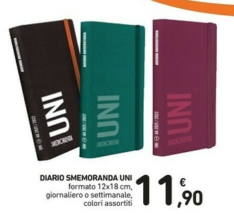 Conad Smemoranda Diario Uni offerta