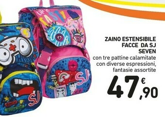 Conad Seven Zaino Estensibile Facce Da Sj offerta