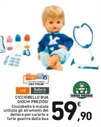 CICCIOBELLO BUA GIOCHI PREZIOSI