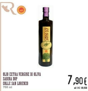 Conad Colle San Lorenzo - Olio Extra Vergine Di Oliva Sabina DOP 750 G(ml) offerta