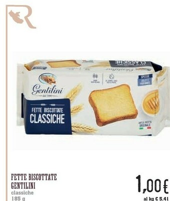 Conad Gentilini Fette Biscottate 185 G(ml) offerta