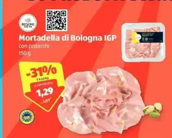 ALDI Mortadella di Bologna IGP 150 g offerta