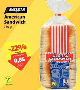 ALDI American Sandwich 750 g offerta
