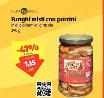 ALDI Funghi Misti Con Porcini 290 g offerta