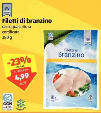 ALDI Filetti Di Branzino 380 g offerta