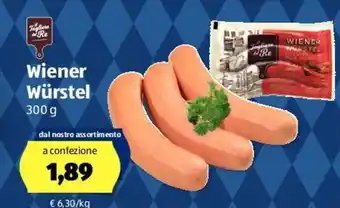 ALDI Wiener Würstel 300 g offerta