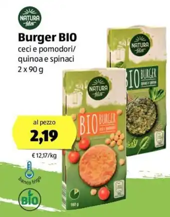 ALDI Natura Burger Bio 2 x 90 g offerta