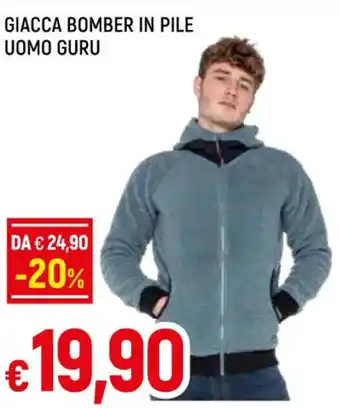 Famila Superstore GIACCA BOMBER IN PILE UOMO GURU offerta
