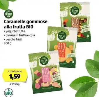 ALDI Caramelle Gommose Alla Frutta Bio 200 g offerta