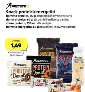 ALDI Snack Proteici/Energetici offerta