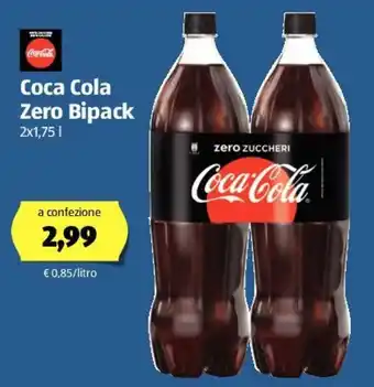 ALDI Coca Cola Zero Bipack 2x1.75 l offerta