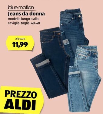 ALDI Blue Motion Jeans Da Donna offerta