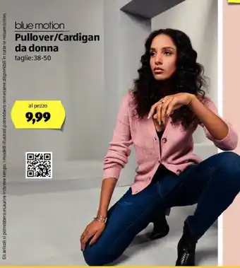 ALDI Blue Motion Pullover/Cardigan Da Donna offerta