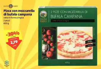 ALDI Pizza Con Mozzarella Di Bufala Campana 650 g offerta