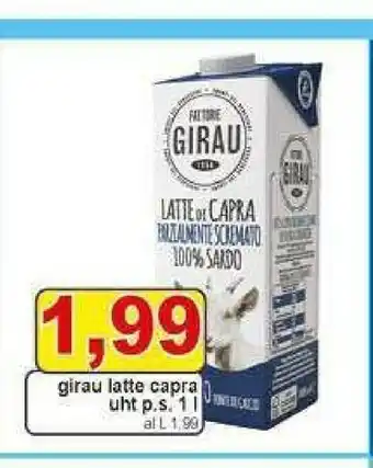 Gros Fattorie Girau - Latte di Capra Parzialmente Scremato offerta