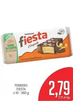Supermercati Piccolo Ferrero fiesta offerta