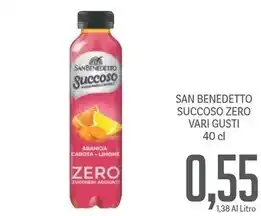 Supermercati Piccolo San benedetto succoso zero offerta
