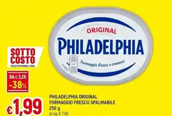 Famila Superstore Philadelphia original formaggio fresco spalmabile offerta