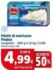 Ok Sigma Findus filetti di merluzzo offerta