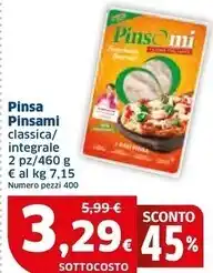 Ok Sigma Pinsami pinsa offerta