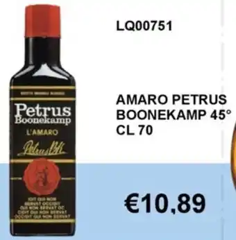 AMARO PETRUS BOONEKAMP 45° CL 70