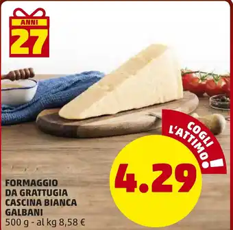 PENNY Formaggio Da Grattugia Cascina Bianca Galbani 500 g offerta