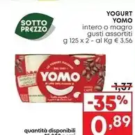 Pam Yomo yogurt offerta