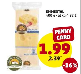 PENNY Emmental 400 g offerta