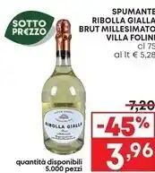 Villa folini spumante ribolla gialla brut millesimato
