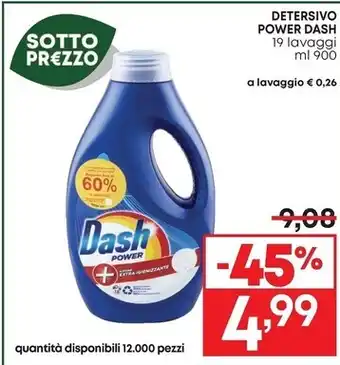 Pam Dash detersivo power offerta